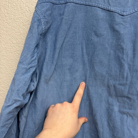 Disney Pooh & Friends Unisex Blue Embroidered Corduroy Jacket Size XL - Picture 4 of 5